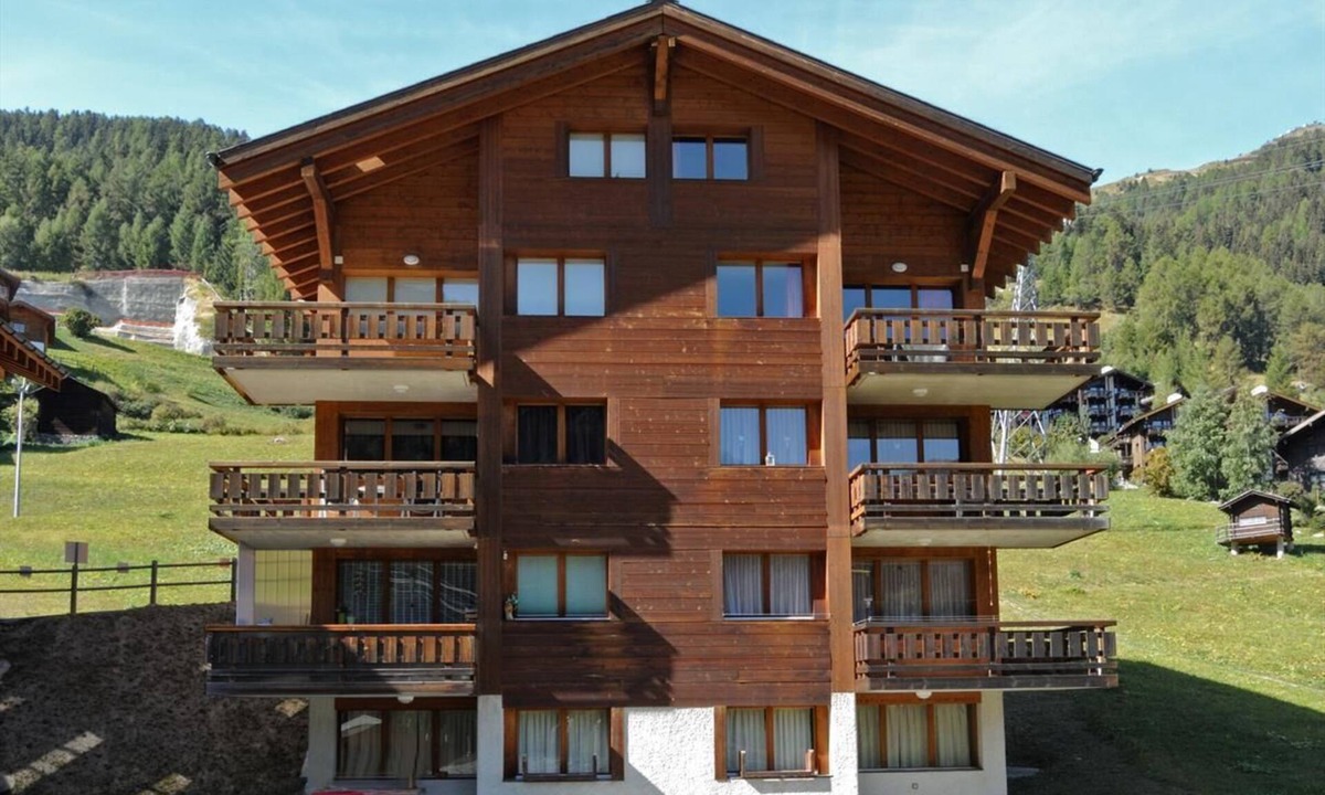 Grimentz Apartment | 3-room apartment for 5 persons : Living room with 1 sofa-bed - kitchen with dishwasher and microwave