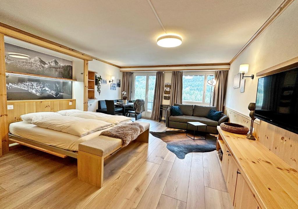 Champfer Apartment | E405 - 42m2 Alpenschick mit Balkon, Ausblick, Pool