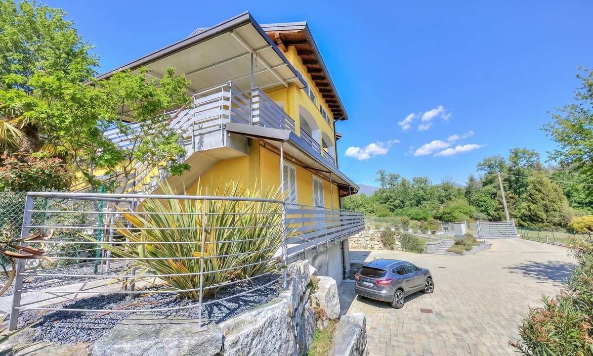 Arolo Apartment | Sunflower Terrace: Duplex for 4, Walk to Lake + Parking, Leggiuno, Italy