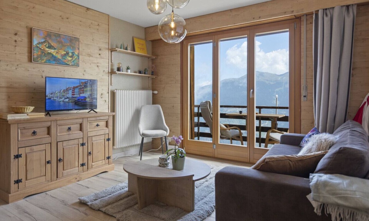 Vex Apartment | Thyon-les-Collons, 4 pers - Balcony with view