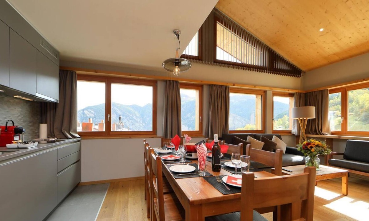 Vercorin Apartment | Wifi, 250m from resort center, sauna, hammam, tv, ski locker, 55m², Vercorin