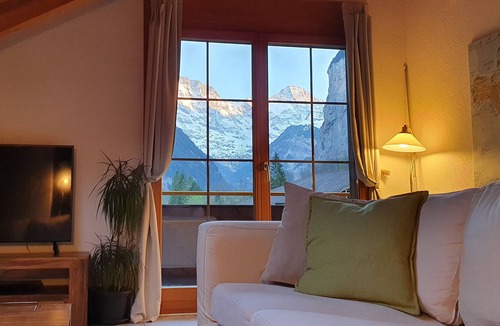Lauterbrunnen Apartment | A beautiful penthouse apartment with uninterrupted views of Lauterbrunnen valley