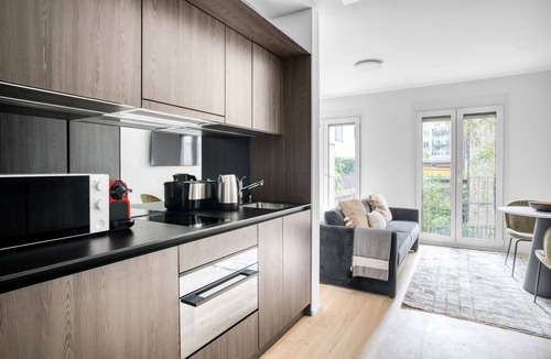 Sihlfeld Apartment | Amazing Wiedikon 1 Room w/Storage & W/D, 1 min to Market, by Blueground