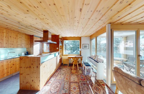 Celerina-Schlarigna Apartment | Apartment Chalcherin - Elegant Holiday Apartment with Swiss Pine in Celerina