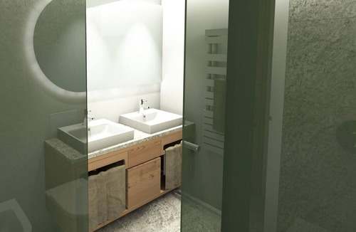 Curon Venosta Apartment | Apartment in Aparthotel Alpenfriede with Shared Terrace, Garden and Wi-Fi