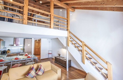 La Punt-Chamues-ch Apartment | Beautiful apartment for 4 people with WIFI, TV, balcony, pets allowed and panoramic view