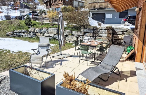 Chamoson House | Beautiful private villa for 6 guests with WIFI, TV, terrace and panoramic view