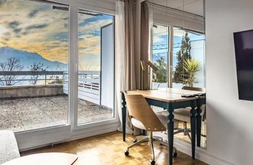 Veytaux Apartment | Beautiful Studio Lake View and Castle