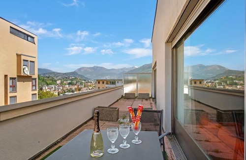 Lugano Apartment | BoReal B.1 with Terrace and Parking for 6, Lugano, Switzerland
