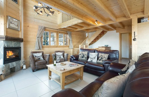 Riddes Ski Chalet | Chalet Chocolat - Jacuzzi Sauna Views Ski-In Ski-Out - La Tzoumaz, 4 Vallees