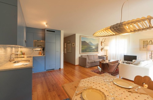 Sils-Maria Apartment | Chesa Radonda 1 – Modern Apartment with a Terrace & Mountain Views