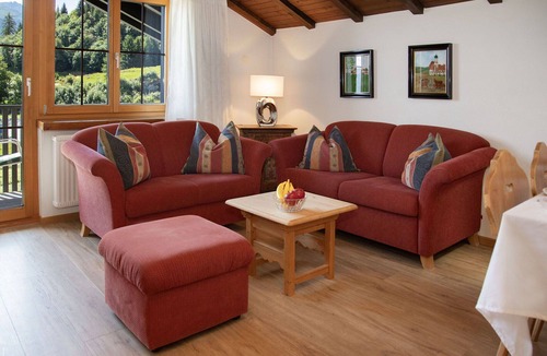 Falera Apartment | Cosy apartment for 4 guests with pool, WIFI, TV, balcony and panoramic view