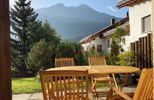 Champfer Apartment | Cozy 3-Star Holiday Apartment in Champfèr with Terrace & Fireplace