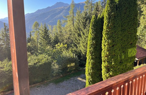 Martigny-Combe Apartment | Cozy Flat in Mountain Chalet with Panoramic Views in a Serene Setting