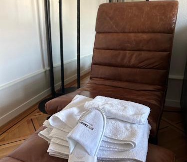 Secheron House | Doubleroom, Kitchen, free transport card- Geneva Lake