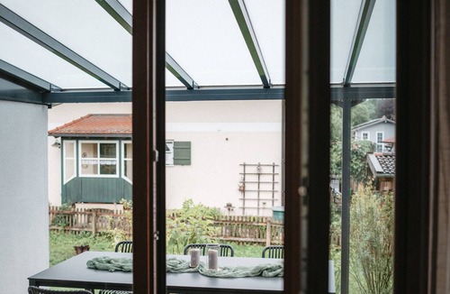Chieming Apartment | Fichte Apartment with Balcony, Terrace, and Garden