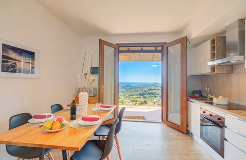 Gignese Apartment | Il Vecchio Faggio: Lake Maggiore view Terrace, Gignese, Italy
