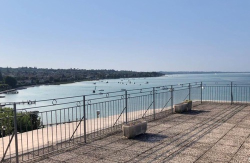Bardolino Apartment | LA CHIARETTO SUITE has space for 3 adults + baby bed, roof terrace with spectacular lake view!