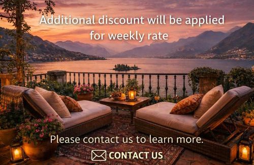 Stresa House | Lake view Ortensia Room with Balcony and Private bathroom at Villa Isabella Stresa Retreat Ages 6 Plus