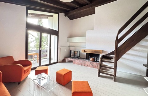 Laax Apartment | Lovely apartment for 4 guests with pool, WIFI, TV, balcony, pets allowed and panoramic view