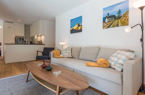 Saas-Balen Apartment | Lovely apartment for 3 guests with WIFI, TV, balcony and pets allowed