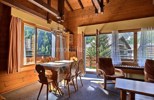 Grimentz Apartment | Middle class flat on 2 levels for 6 people, living room, kitchen area with dishwasher, 1 double bedr