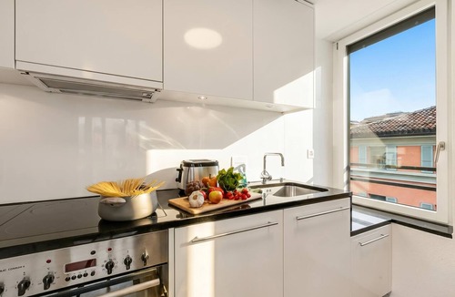 Lugano City-Centre Apartment | Novos Contrada 5 202 with Terrace for 4, Lugano, Switzerland