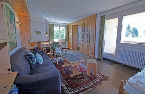 Sils-Maria Apartment | Residenza Lagrev - 2 room flat no. 027 - type 20A - raised ground floor - south