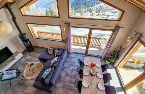 Chamoson House | Stunning private villa for 6 guests with WIFI, TV, terrace and panoramic view