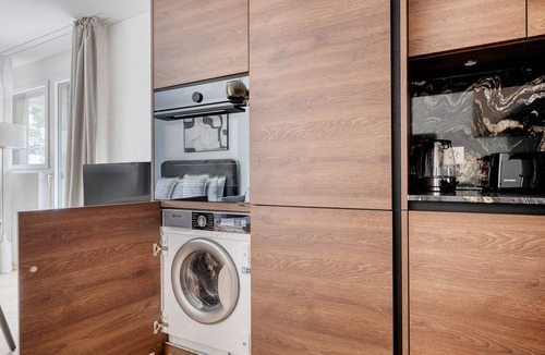 Wiedikon Apartment | Stylish Wiedikon Studio w/Storage Room & W/D, nr Market, by Blueground