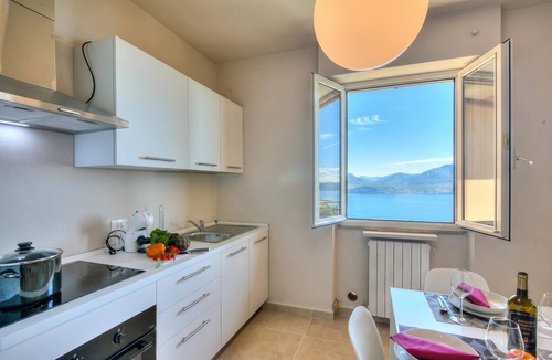 Carcioni Apartment | The Golden View: 2-Bed Apartment w/AC, Belgirate, Italy