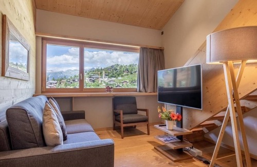 Vercorin Apartment | Wifi, 250m from shops, fitness, sauna, hammam, tv, ski locker, 67m², Vercorin