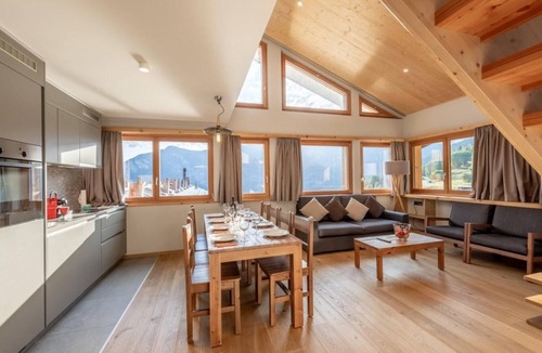 Vercorin Apartment | Wifi, 250m from shops, fitness, sauna, hammam, tv, ski locker, 94m², Vercorin