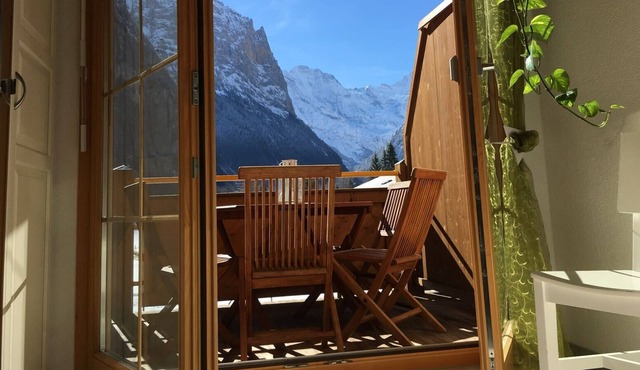 A beautiful penthouse apartment with uninterrupted views of Lauterbrunnen valley