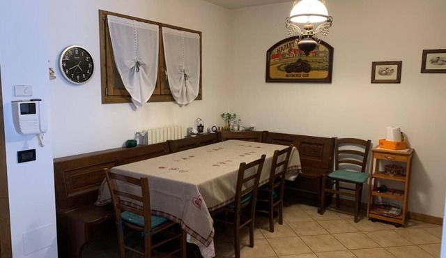 Alpine apartment with a view of the mountain with the Famous Sporting Event slopes of Bormio