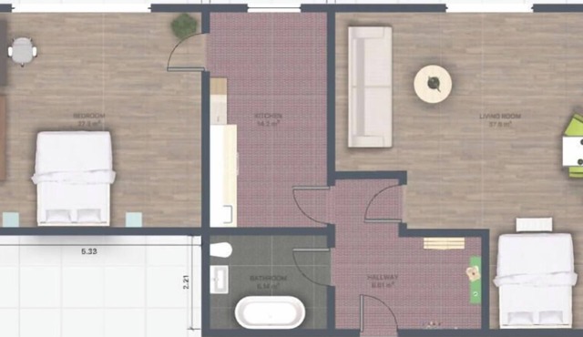 AMA Executive Stay 65m² Near Central Station in Nuremberg