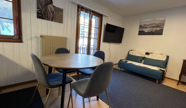 cosy 26 sqm studio is located in the Swiss Alps ski resort of Les Collons