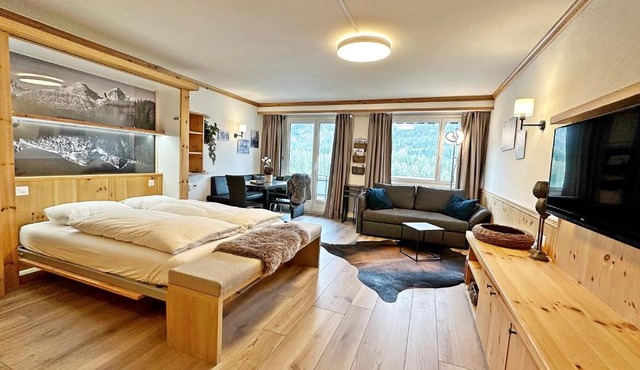 E405 - 42m2 Alpenschick mit Balkon, Ausblick, Pool