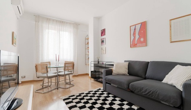 GuestHost - Bright 66mq apartment equipped with every comfort to comfortably host 4 people. The accommodation is located on the 1th floor with lift (stairs to access it) of a building, in a quiet residential area. The area is equipped with all services a