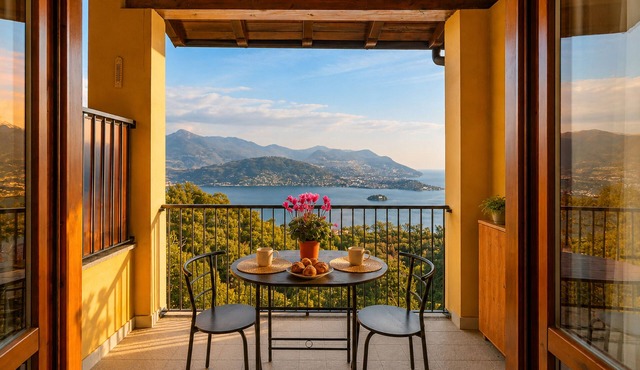 Lake Maggiore Retreat - Unique view, balcony, and private parking