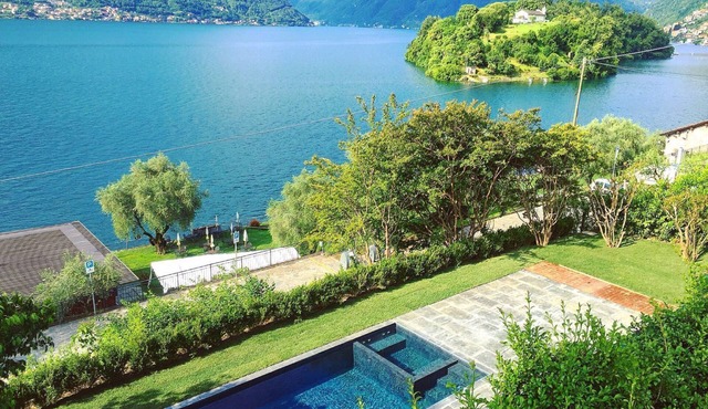My Rental Homes - Villa Leon with private pool SPA and fitness center. Lake view in Lenno