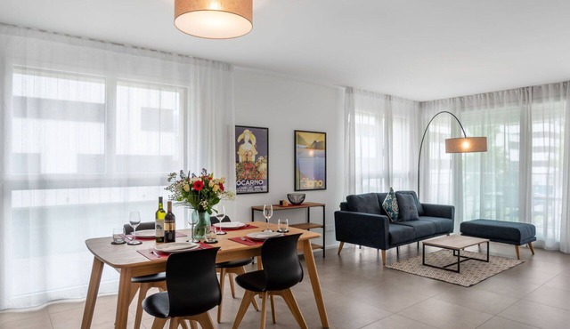 Nice apartment for 4 people with WIFI, TV, balcony and pets allowed