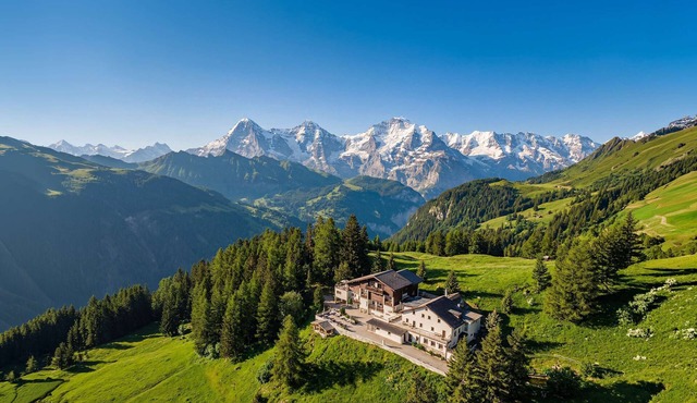 Waldhotel Fletschhorn Private Whole Hotel in Saas-Fee 360 Alpine Views & Sauna