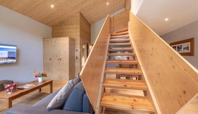 Wifi, 250m from shops, fitness, sauna, hammam, tv, ski locker, 84m², Vercorin
