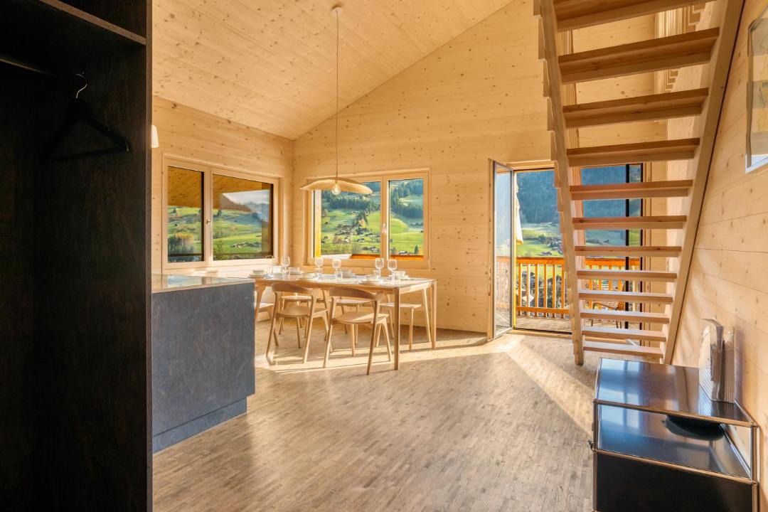 Zweisimmen Apartment | Nachhaltiges Luxus-Chalet Panoramablick Galerie