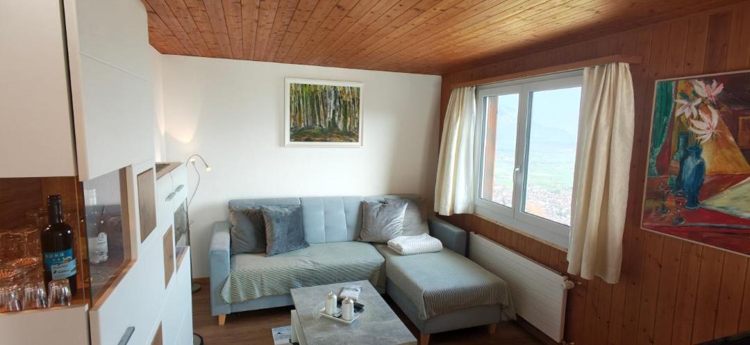 Grabs Ski Chalet | Nebelmeer Chalet Grabs mit Panorama über das Rheintal