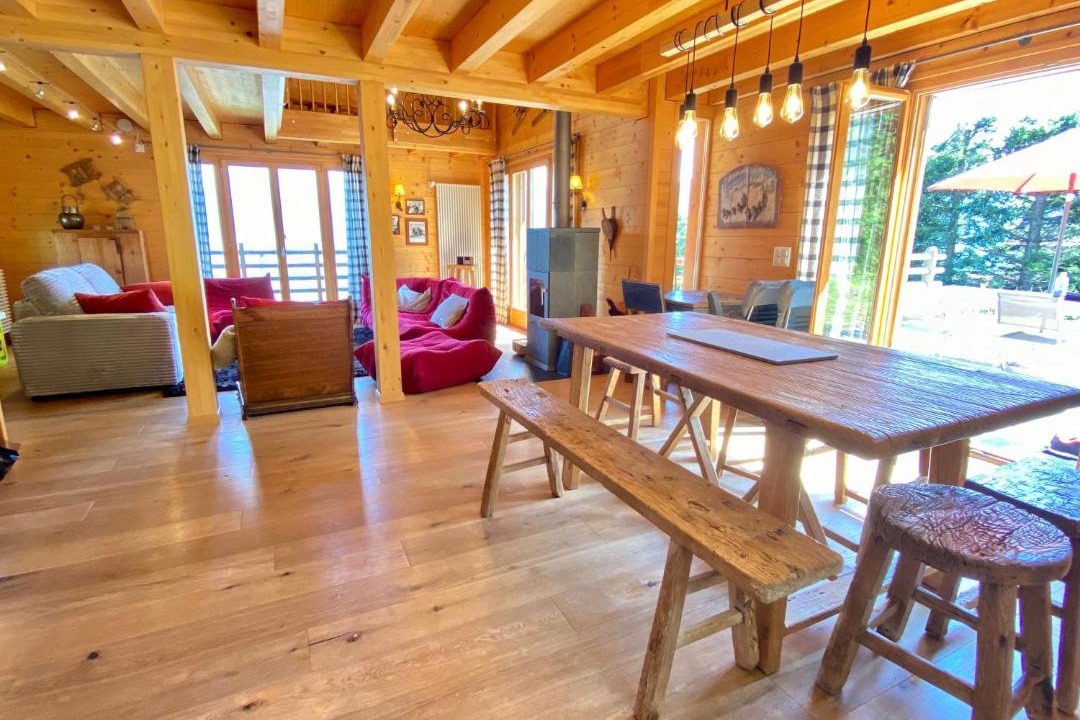 Heremence Ski Chalet | La Pourvoirie - 4 Vallées - Thyon-Les Collons, 10 pers, ski à 200 m, 4 parkings, vue fantastique !