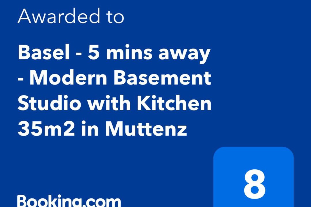 Muttenz Apartment | Basel - 5 mins away - Modern Basement Studio with Kitchen 35m2 in Muttenz