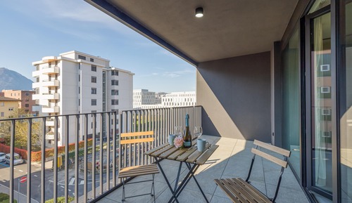 Family Studio, Balcony (ICON H Lugano 201 Suite Micro-Living)