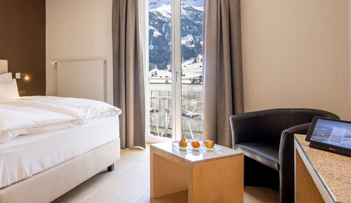 Standard -Double Room, Queen Bed, Air Condition, Mountain View (Eiger)